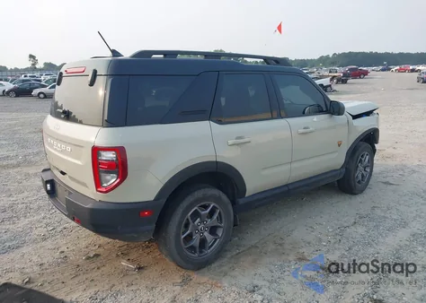 2024 Ford Bronco Sport Badlands z USA, uszkodzony, nr VIN 3FMCR9D93RRE12485